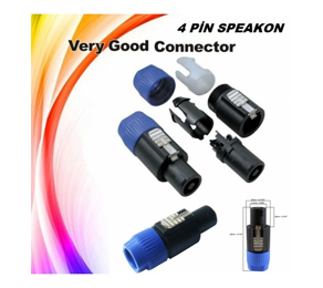 Speakon 4 Pin Konnektr
